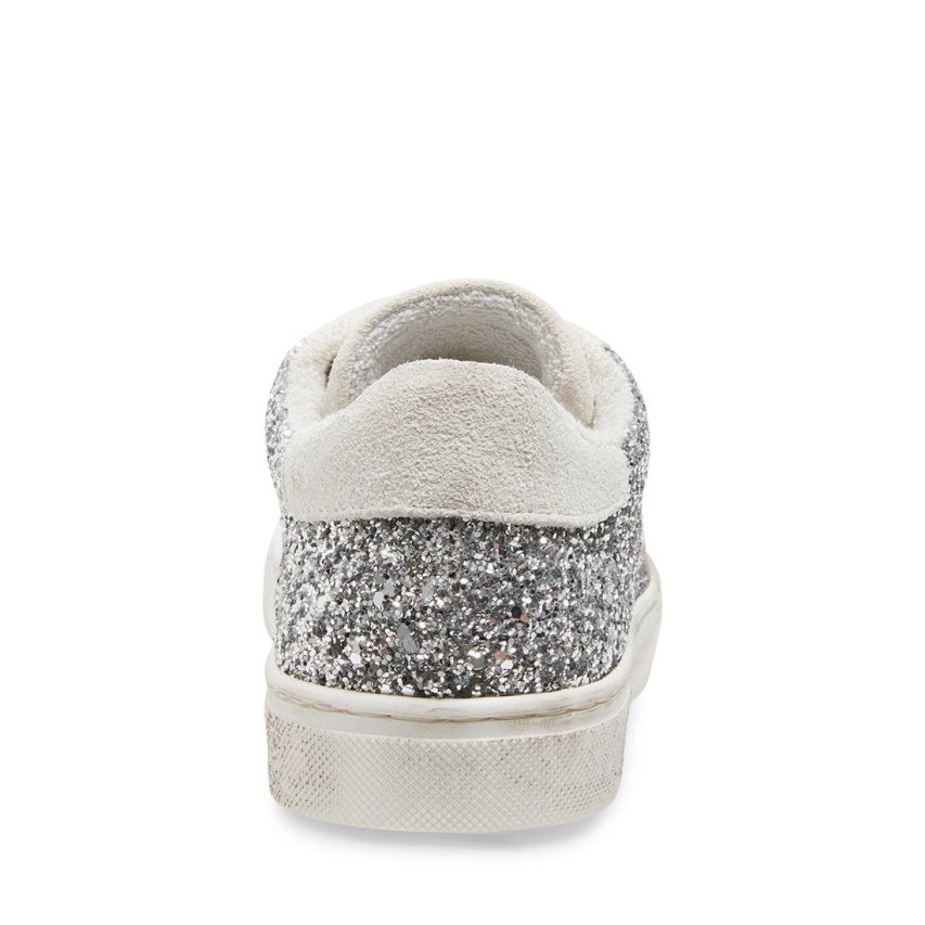 Zapatillas Steve Madden Rubie Glitter Mujer Plateadas Blancas | ES IT0246